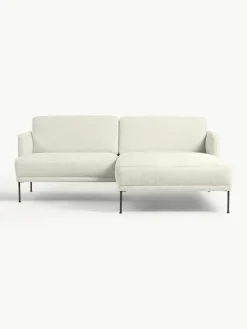 Kleine hoekbank Fluente van teddystof^Westwing Collection New