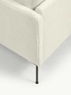 Kleine hoekbank Fluente van teddystof^Westwing Collection New