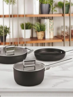 Kleine kookpot 50's Style met deksel en antiaanbaklaag^Smeg Outlet