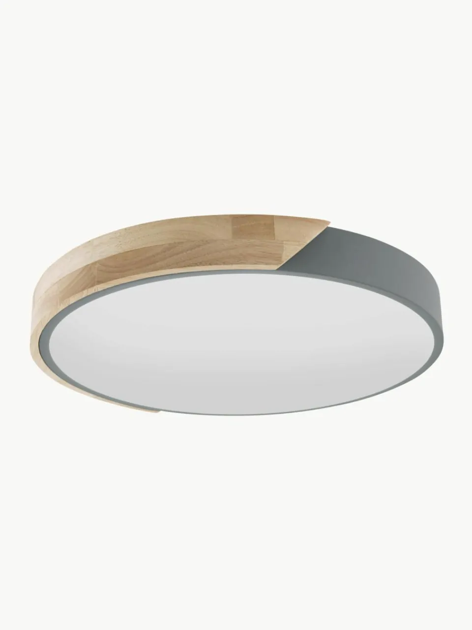 Kleine LED plafondlamp Benoa met houten decoratie^Westwing Online