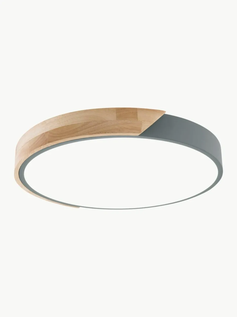 Kleine LED plafondlamp Benoa met houten decoratie^Westwing Online