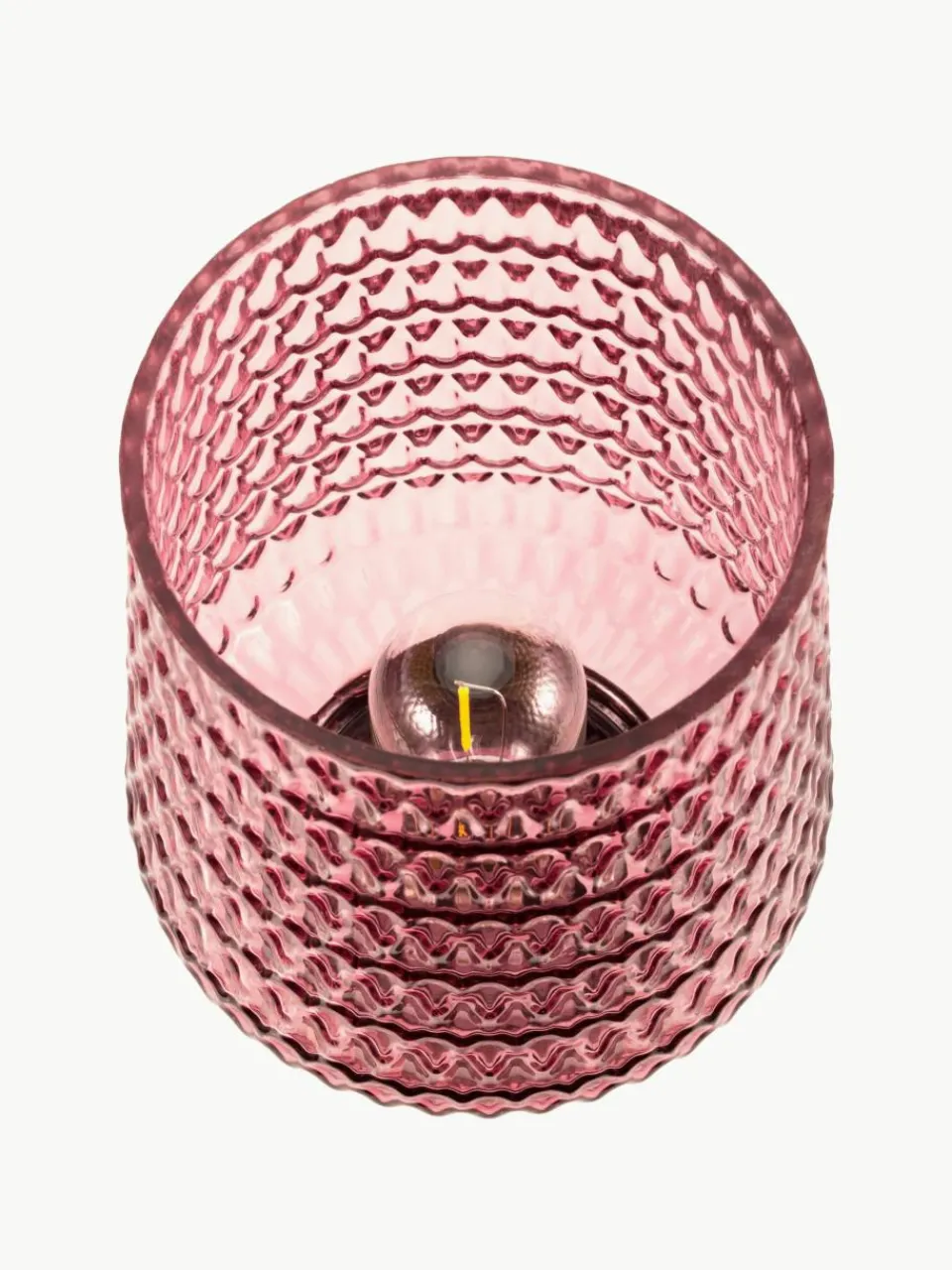 Kleine mobiele LED tafellamp Rose Glamour met timerfunctie^Westwing Sale