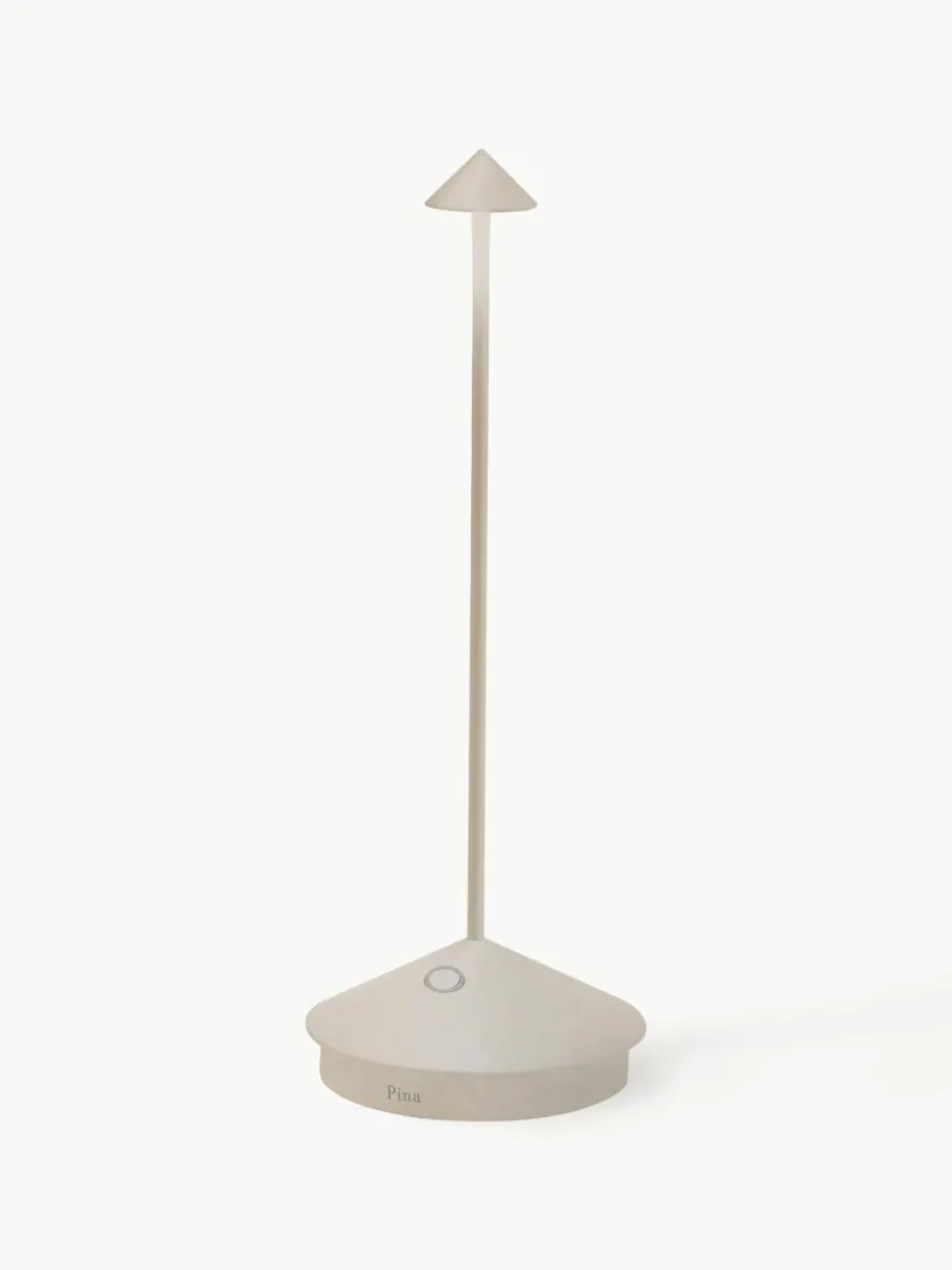 Kleine mobiele LED tafellamp Pina, dimbaar^zafferano Fashion