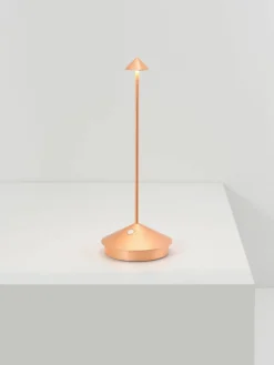 Kleine mobiele LED tafellamp Pina, dimbaar^zafferano New
