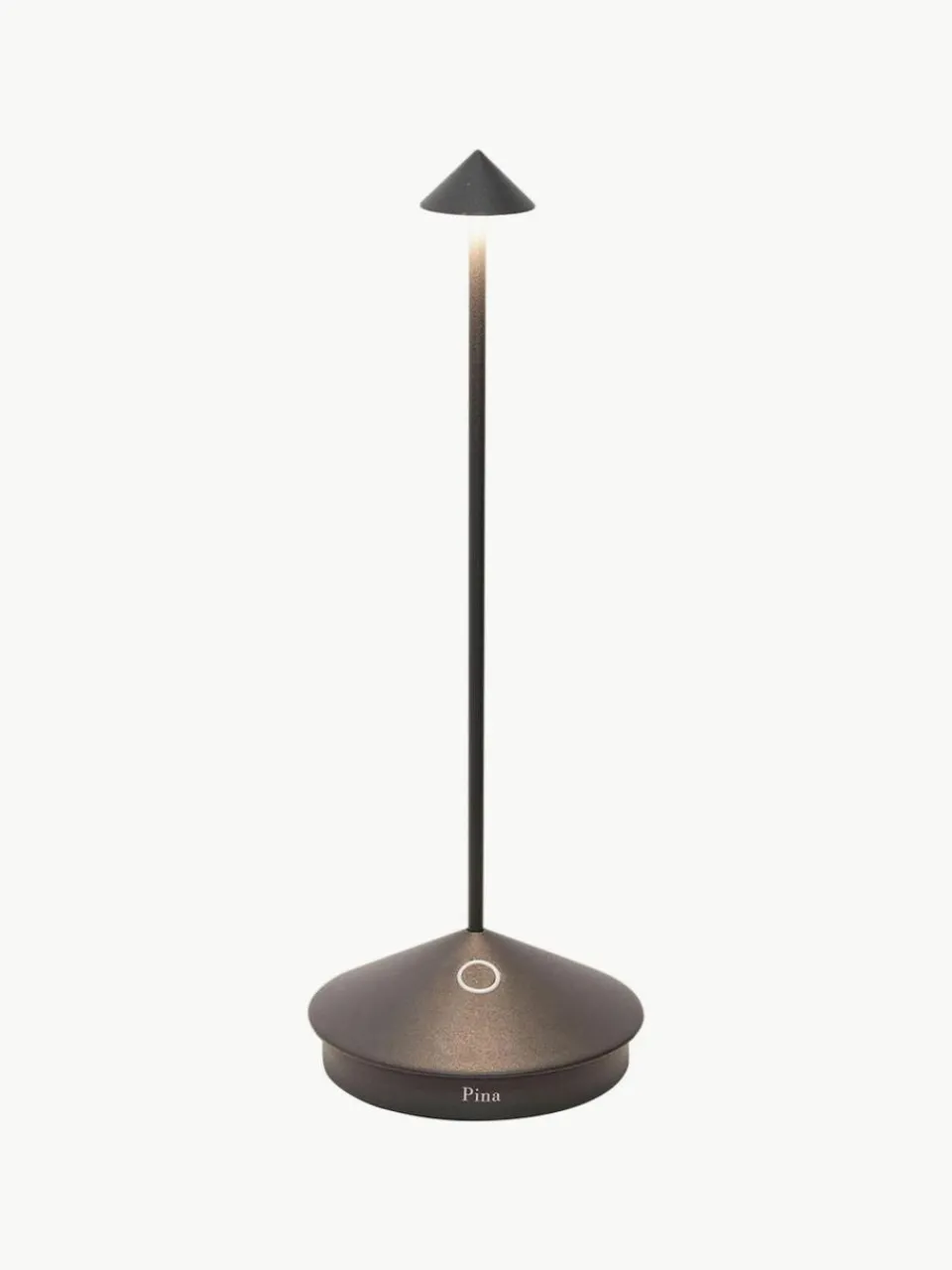 Kleine mobiele LED tafellamp Pina, dimbaar^zafferano Hot