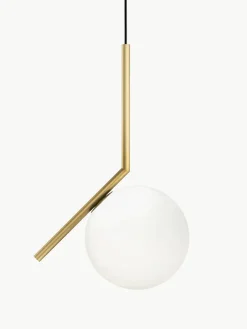 Kleine mondgeblazen hanglamp IC Lights, H 47 cm^Flos Hot