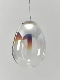 Kleine mondgeblazen LED hanglamp Stellar Nebula, dimbaar, Ø 22 cm^Artemide New