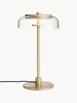 Kleine mondgeblazen LED tafellamp Blossi, dimbaar^Nuura New