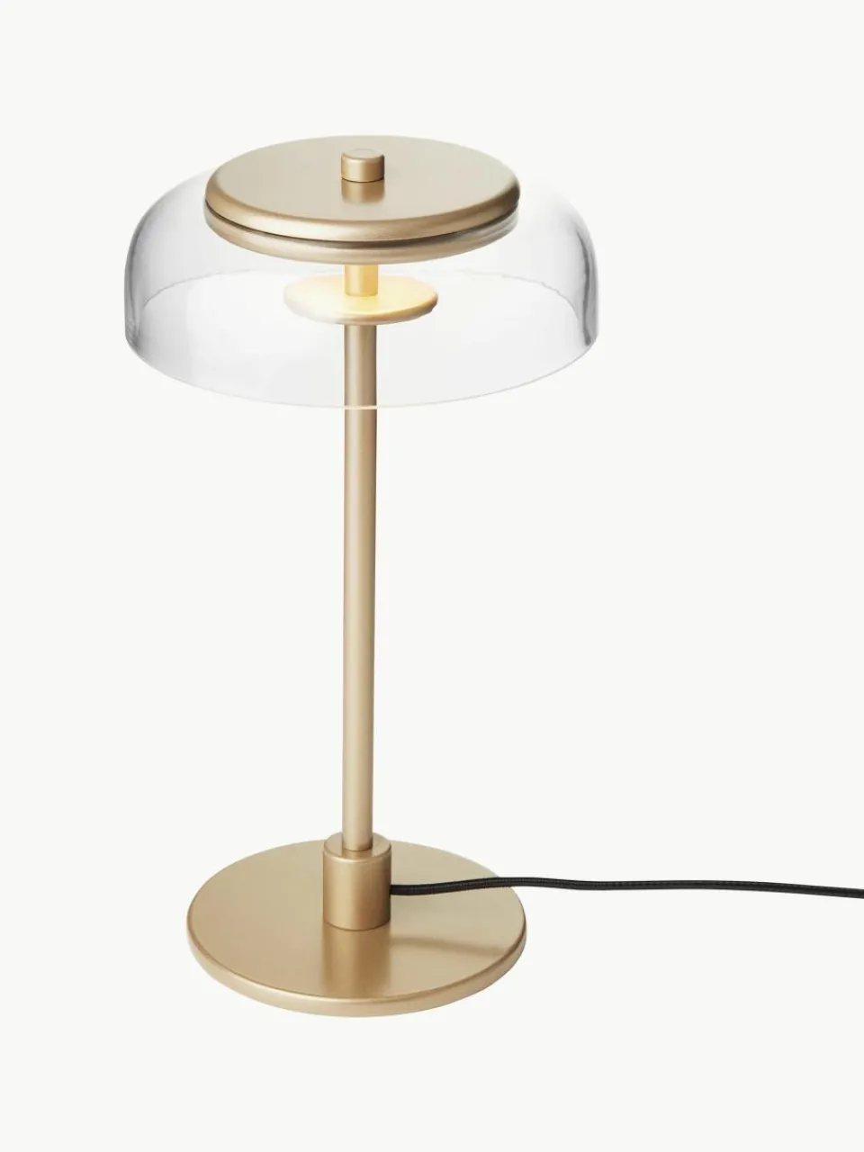 Kleine mondgeblazen LED tafellamp Blossi, dimbaar^Nuura New