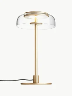 Kleine mondgeblazen LED tafellamp Blossi, dimbaar^Nuura New