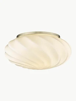Kleine mondgeblazen plafondlamp Twist, Ø 25 cm^Westwing Online