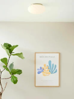 Kleine mondgeblazen plafondlamp Twist, Ø 25 cm^Westwing Online