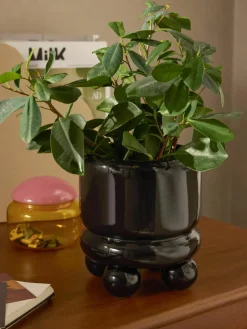Kleine plantenpot Bryn, H 18 cm^Westwing Collection Outlet