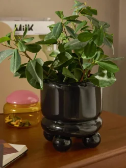 Kleine plantenpot Bryn, H 18 cm^Westwing Collection Outlet