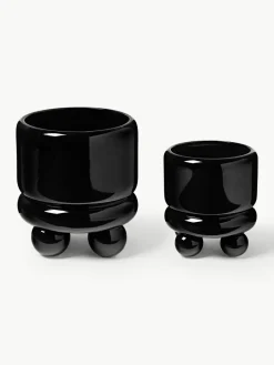 Kleine plantenpot Bryn, H 18 cm^Westwing Collection Outlet