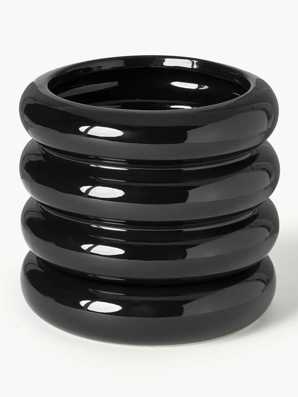 Kleine plantenpot Rudi van keramiek, H 16 cm^Westwing Collection Clearance