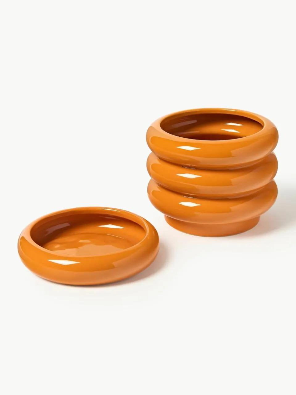 Kleine plantenpot Rudi van keramiek, H 16 cm^Westwing Collection Best