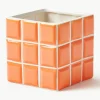 Kleine plantenpot Tile van dolomietsteen met tegellook^&k Amsterdam Clearance