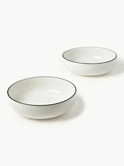 Kleine porseleinen soepborden Facile, 2 stuks^Westwing Collection Online