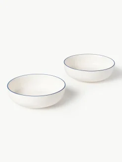 Kleine porseleinen soepborden Facile, 2 stuks^Westwing Collection Outlet