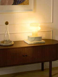 Kleine tafellamp Baya van opaalglas^Westwing Collection Clearance