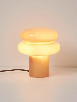 Kleine tafellamp Baya van opaalglas^Westwing Collection Sale