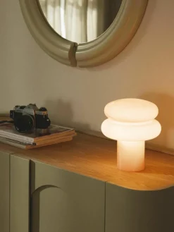 Kleine tafellamp Baya van opaalglas^Westwing Collection Sale