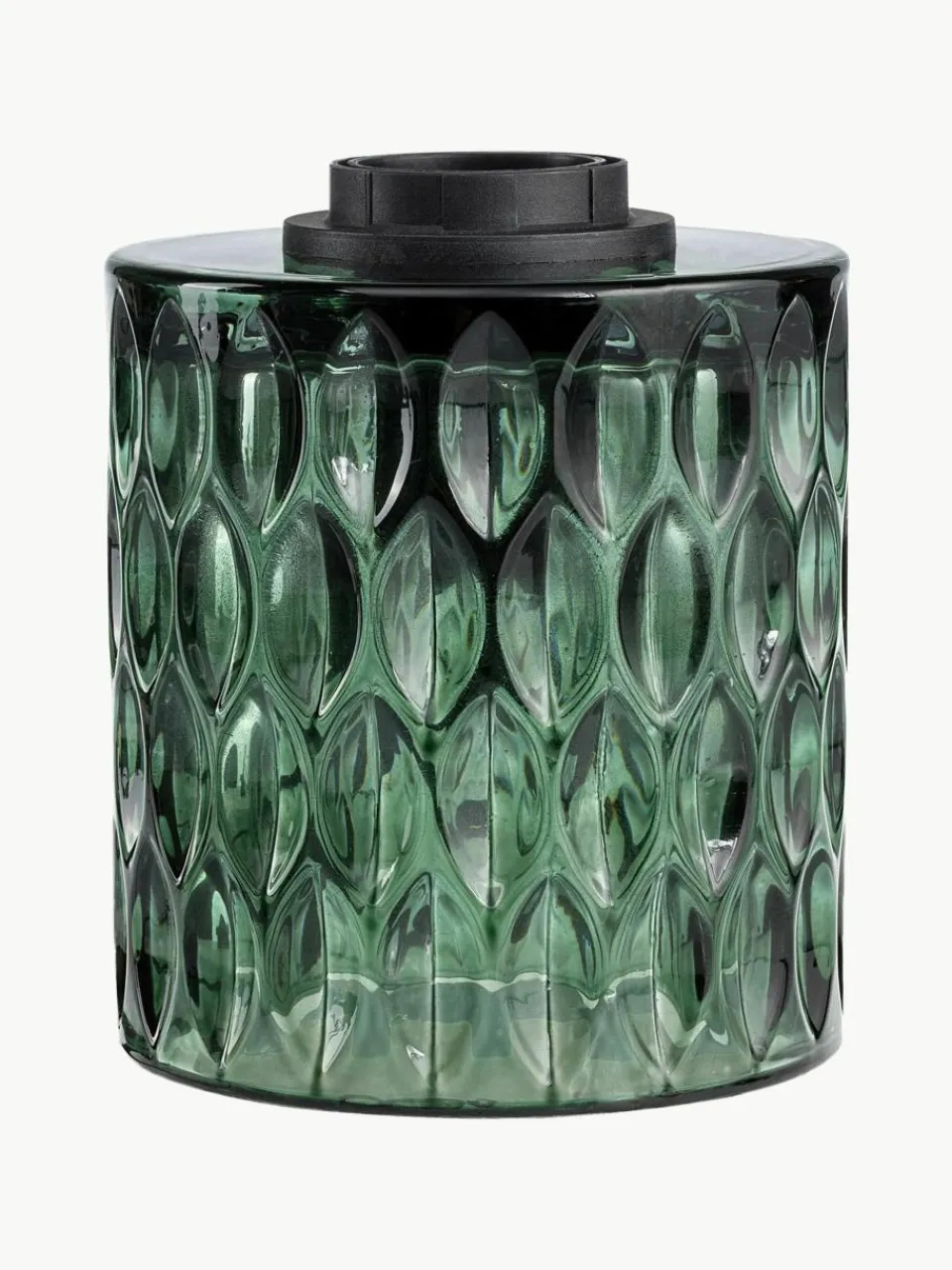 Kleine tafellamp Crystal Magic van groen glas^Westwing Outlet