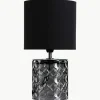 Kleine tafellamp Crystal Glow met glazen voet^Westwing Outlet