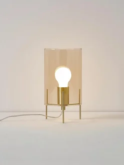 Kleine tafellamp Laurel van gekleurd glas^Westwing Collection Outlet
