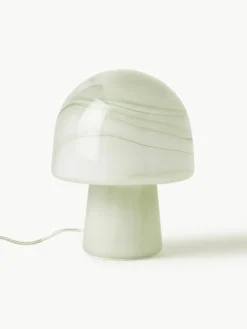 Kleine tafellamp Talia in marmerlook^Westwing Collection Fashion