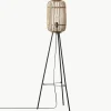 Kleine tripod vloerlamp Woodrow van rotan^Westwing New