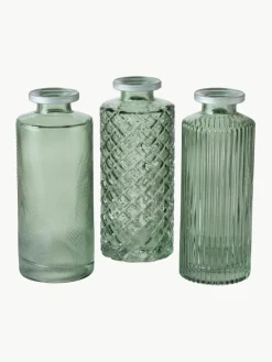 Kleine vazen Adore van glas, set van 3^Westwing Online