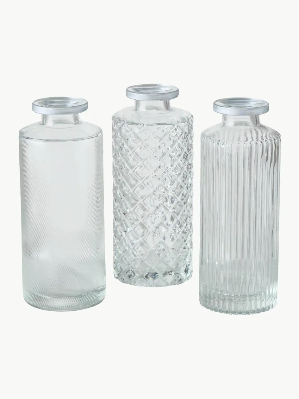 Kleine vazen Adore van glas, set van 3^Westwing Hot