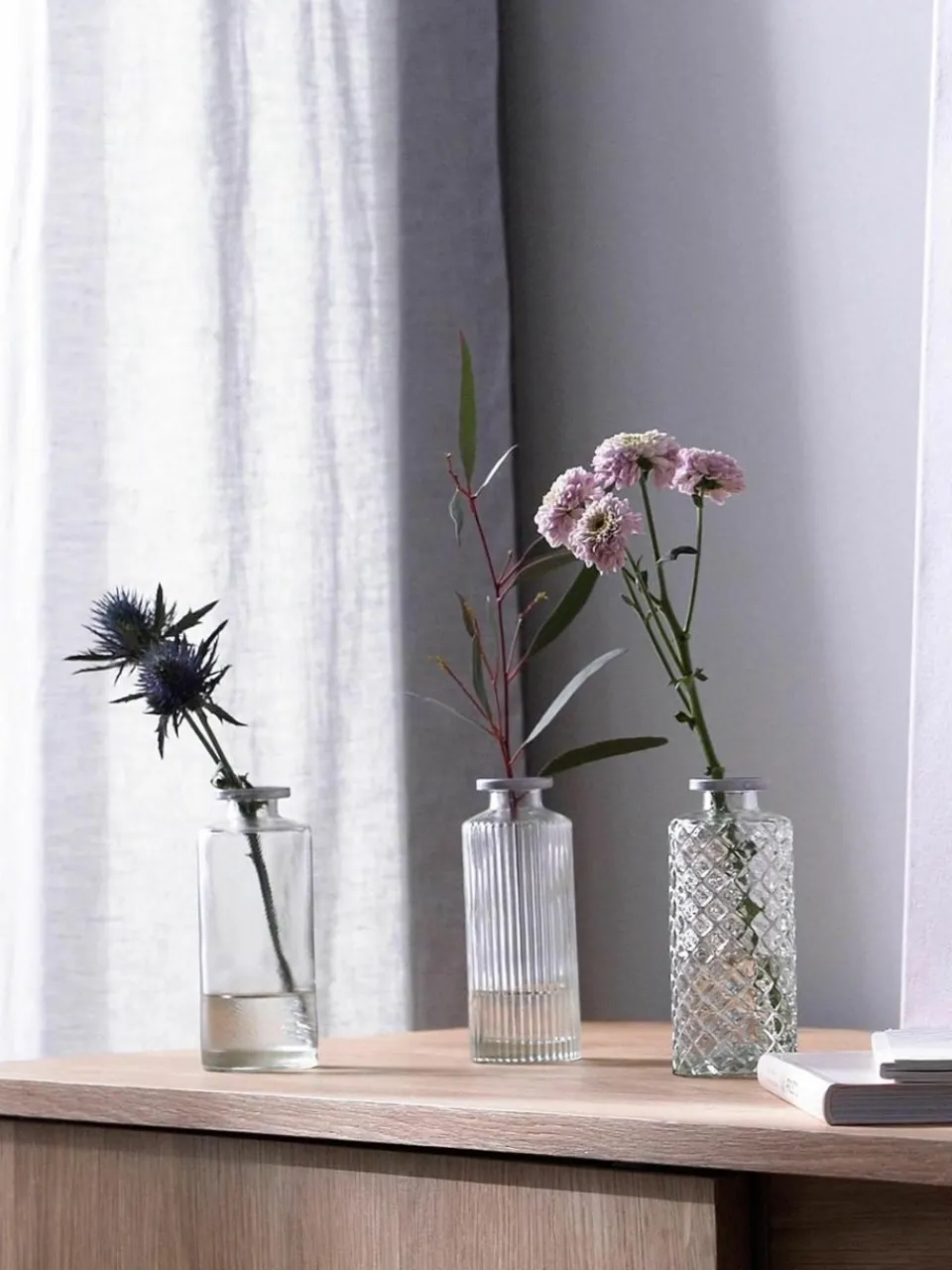 Kleine vazen Adore van glas, set van 3^Westwing Hot