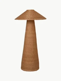 Kleine vloerlamp Dou van rotan, handgemaakt^ferm LIVING Best