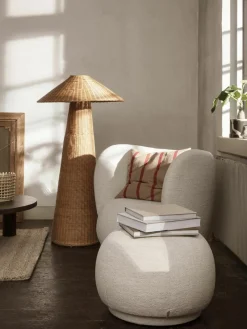 Kleine vloerlamp Dou van rotan, handgemaakt^ferm LIVING Best