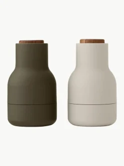 Kleine zout- en pepermolen Bottle Grinder met walnoothouten deksel, 2-delig^Audo Copenhagen Online