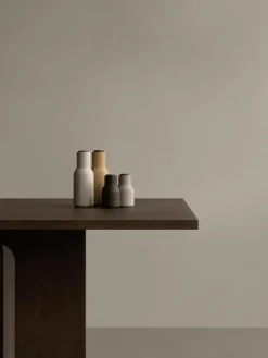 Kleine zout- en pepermolen Bottle Grinder met walnoothouten deksel, 2-delig^Audo Copenhagen Online