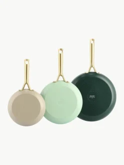Koekenpannen Shades met antiaanbaklaag, set van 3^GreenPan Hot