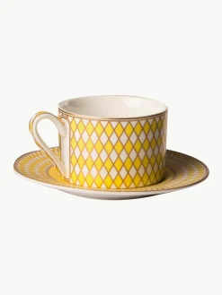 Koffiekopjes Chess met schoteltjes, set van 4^Pols Potten Sale
