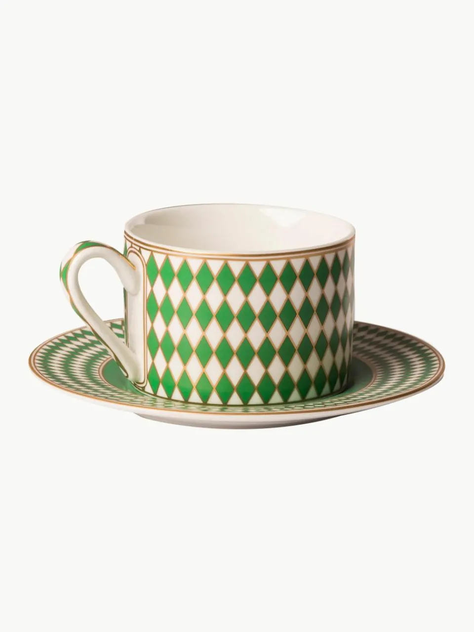 Koffiekopjes Chess met schoteltjes, set van 4^Pols Potten Sale