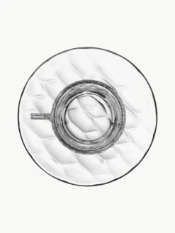 Koffiekopjes met schoteltjes Jellies met structuurpatroon, 4 stuks^Kartell Hot