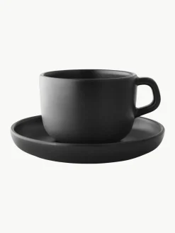 Koffiekopjes Nordic Kitchen met schoteltjes, 4 stuks^Eva Solo Outlet