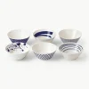 Kommen Pacific blauw van porselein, set van 6^ROYAL DOULTON Sale