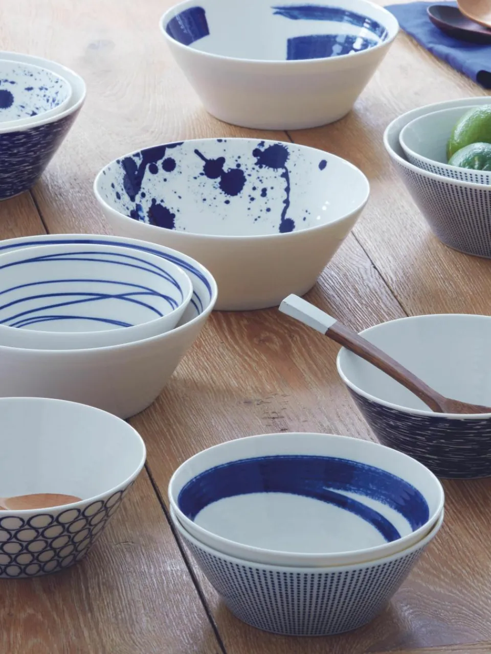 Kommen Pacific blauw van porselein, set van 6^ROYAL DOULTON Sale