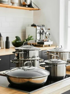Kookpotten Elegance van RVS, set van 4^RÖSLE Hot