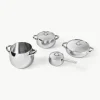 Kookpotten Mami van roestvrij staal, set van 7^ALESSI Fashion