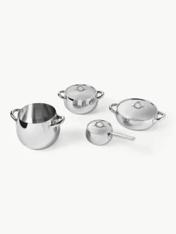 Kookpotten Mami van roestvrij staal, set van 7^ALESSI Fashion