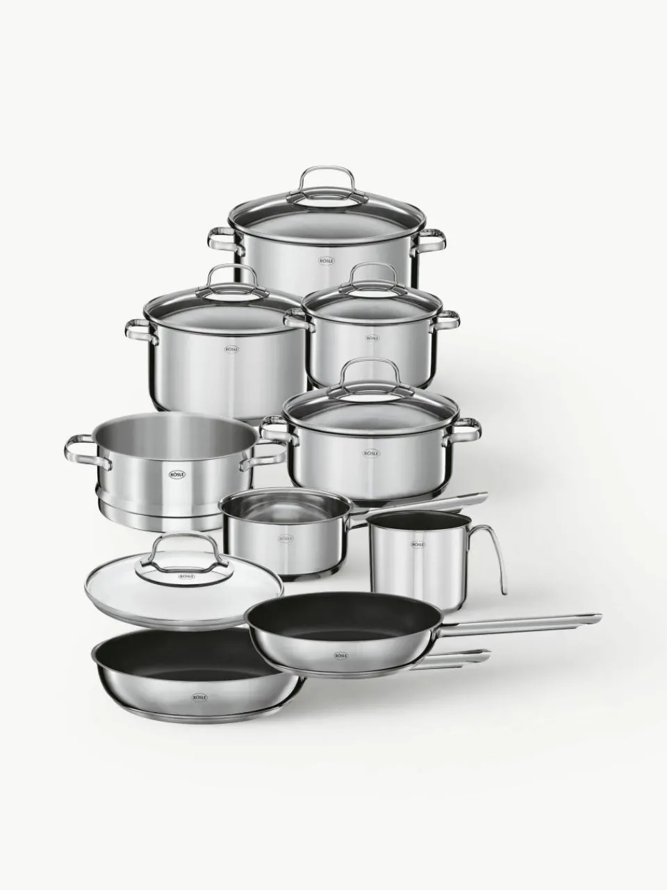 Kookpottenset Elegance van RVS, set van 10^RÖSLE New